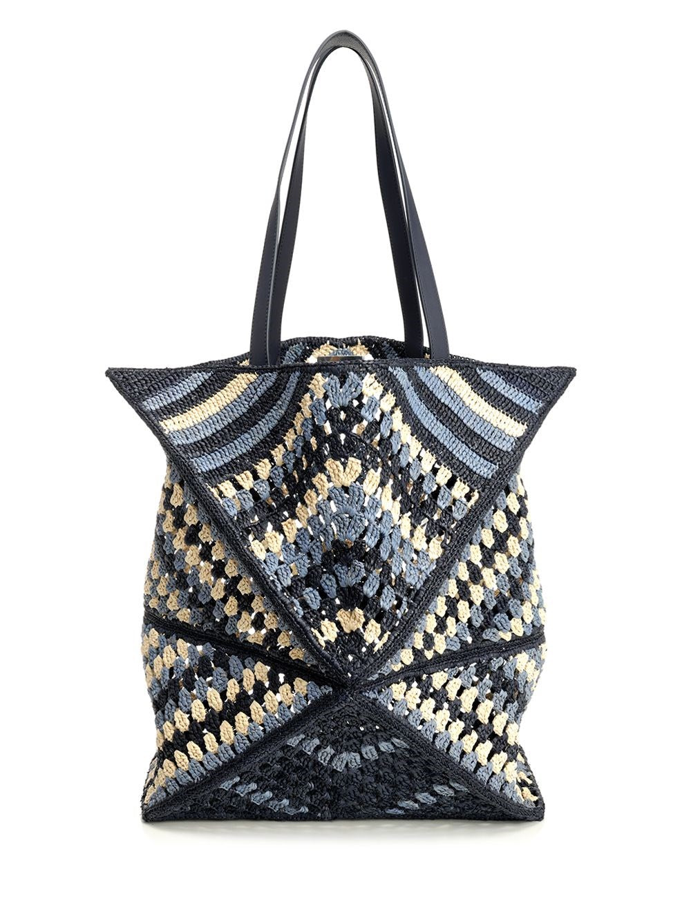 Loewe Paula's Ibiza Men Puzzle Fold Xl Tote Bag In Raffia LOEWE