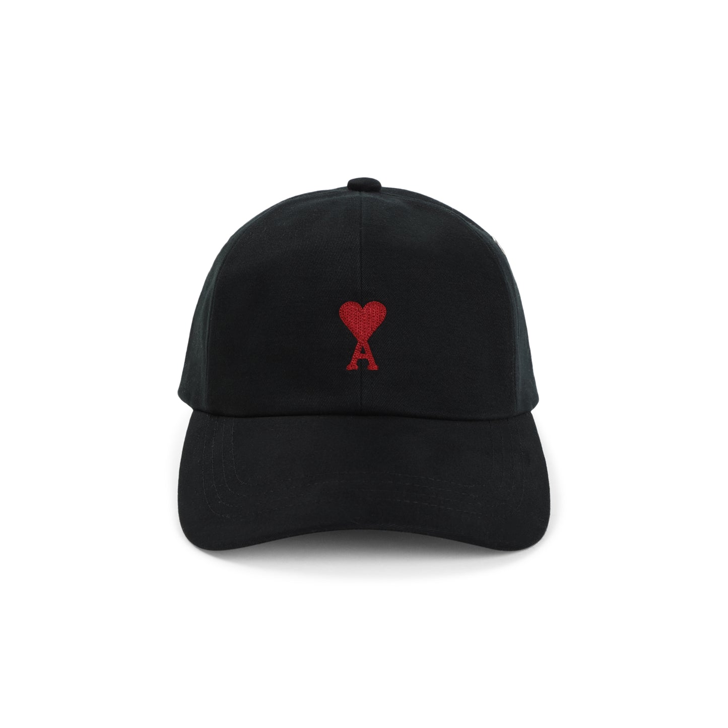 Ami Paris Red Adc Embroidery Hat Men