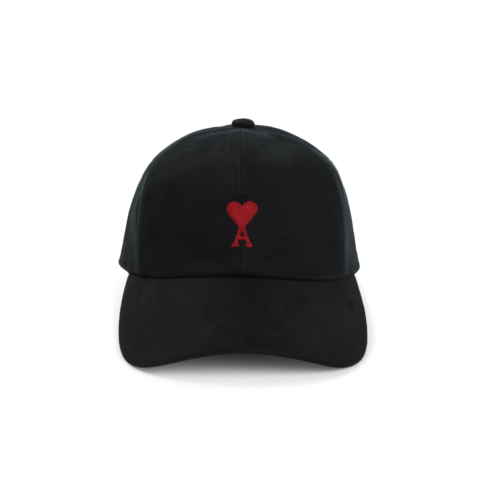 Ami Paris Red Adc Embroidery Hat Men AMI PARIS