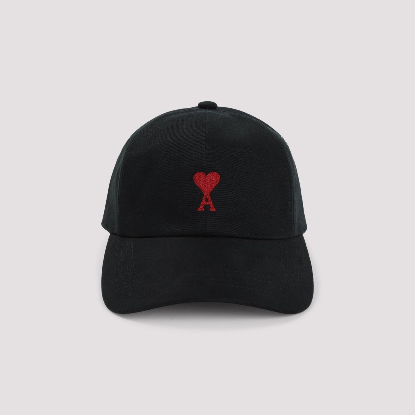 Ami Paris Red Adc Embroidery Hat Men AMI PARIS