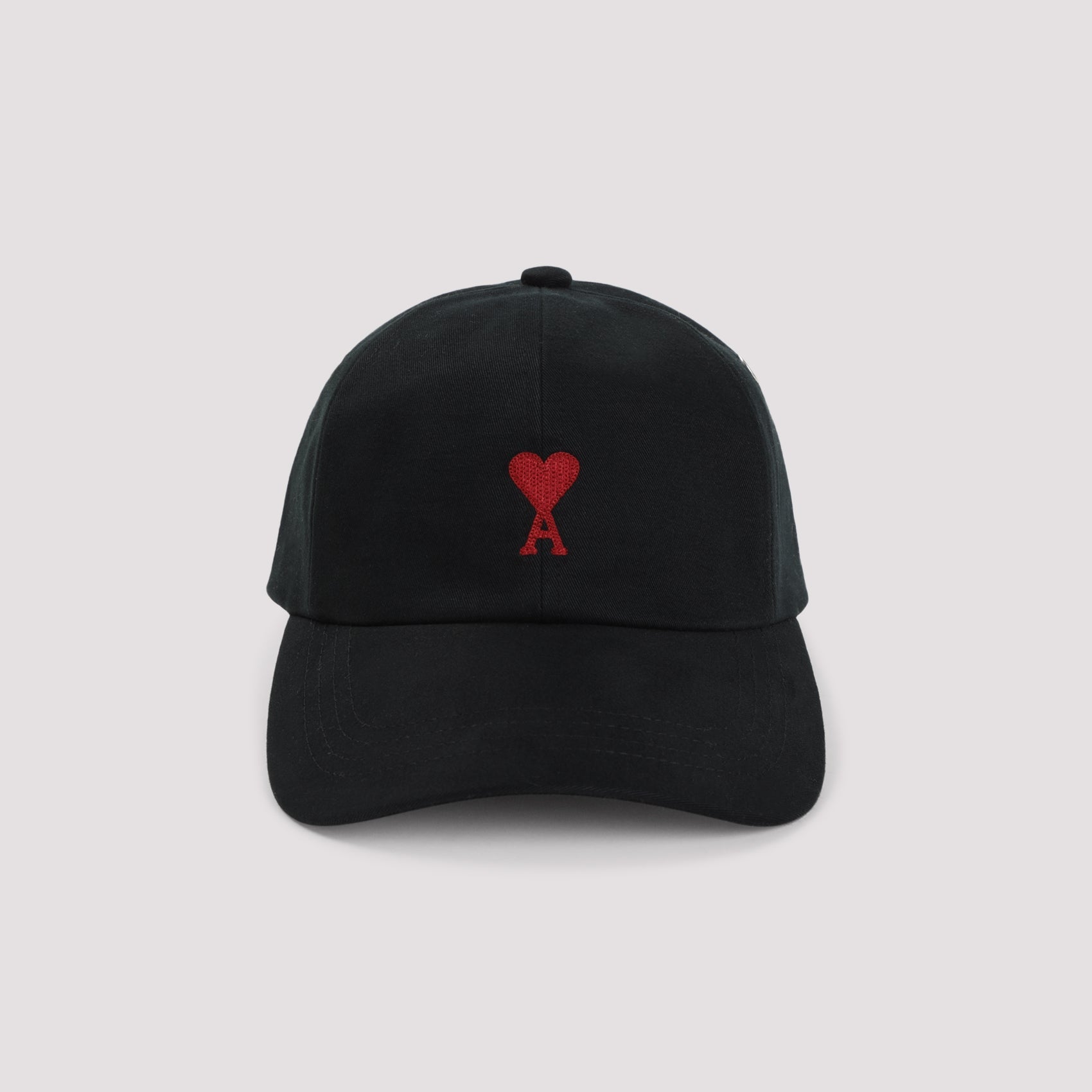 Ami Paris Red Adc Embroidery Hat Men AMI PARIS