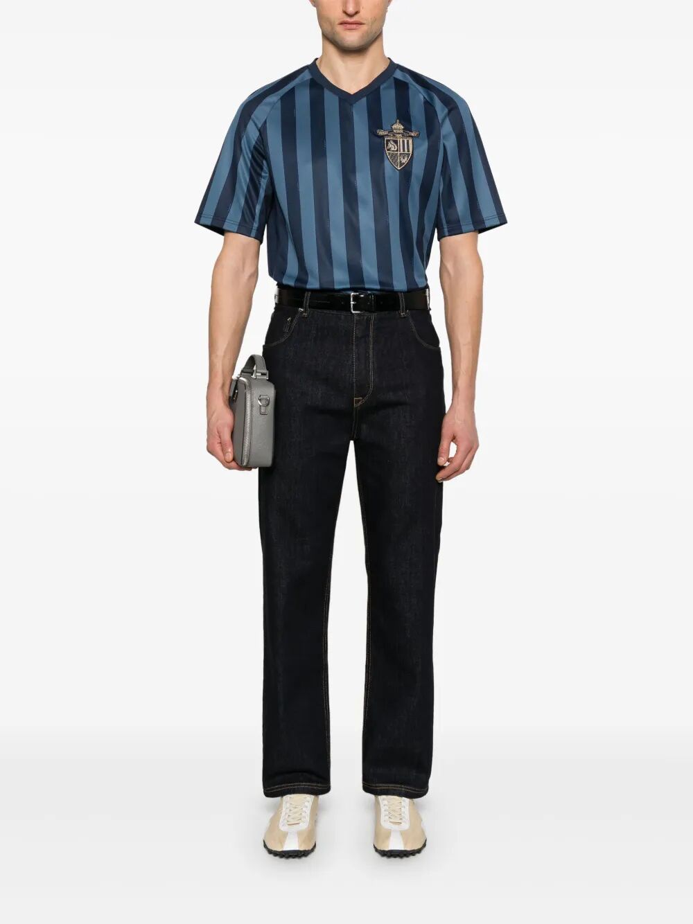 Fendi Men Pequin Fabric Fendi Club T-Shirt FENDI