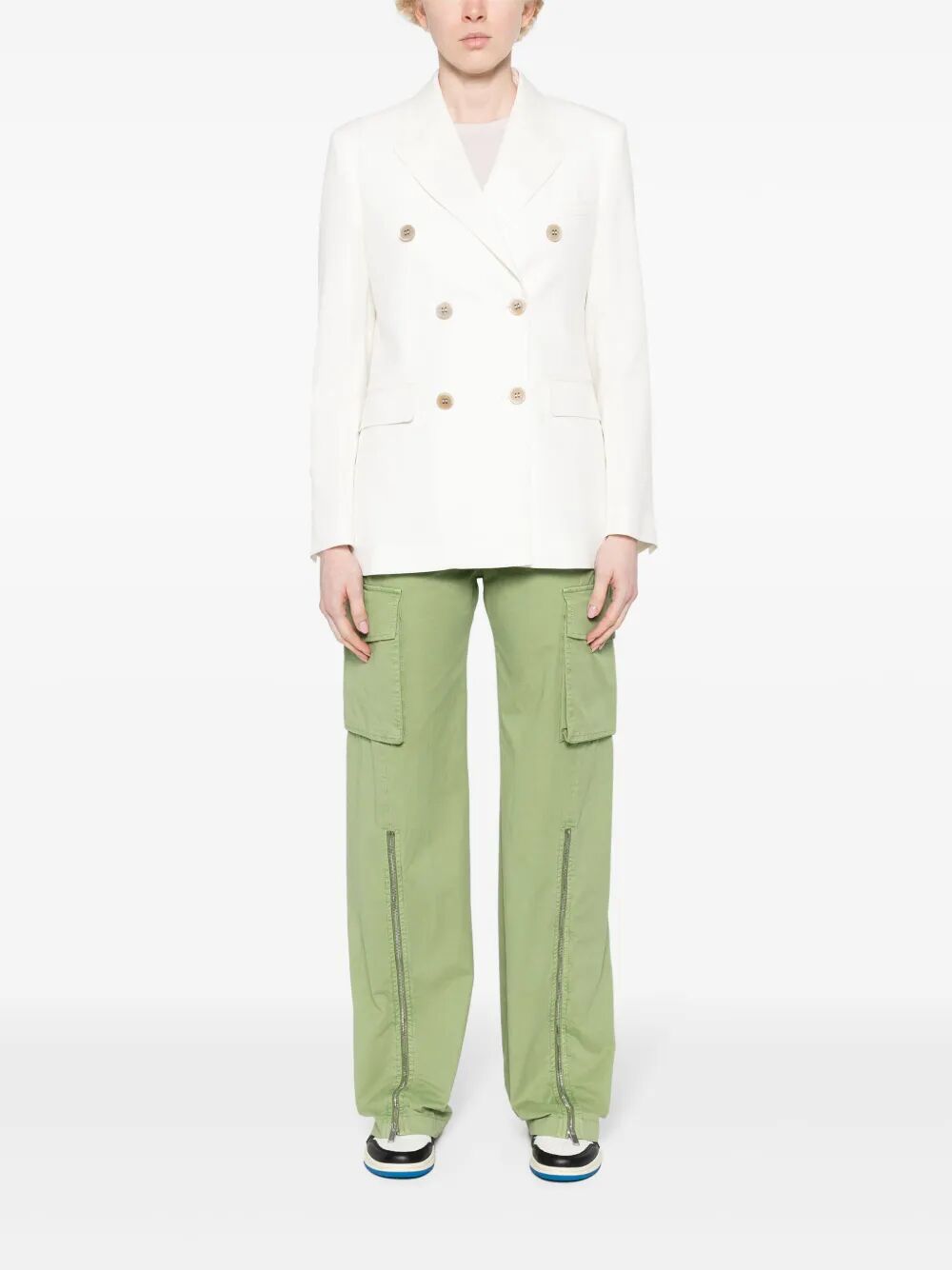 Golden Goose Women Double-Breasted Wool Blend Blazer GOLDEN GOOSE