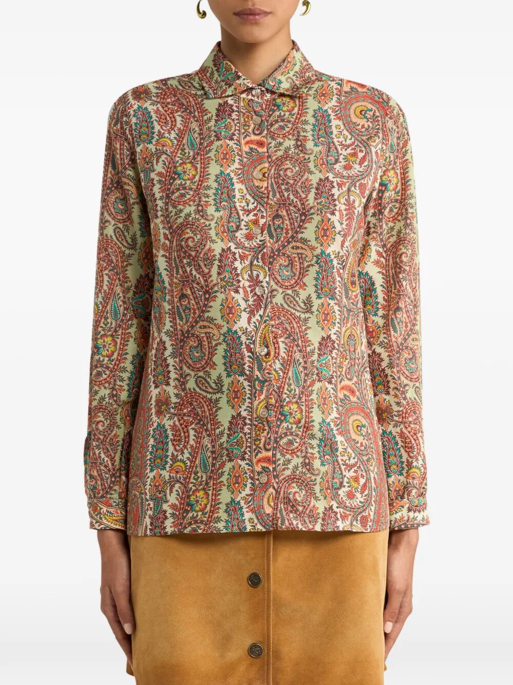 Etro Women Paisley-Print Silk Blend Shirt ETRO