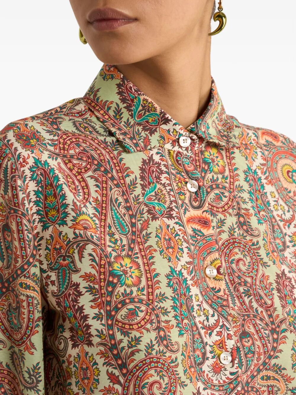 Etro Women Paisley-Print Silk Blend Shirt ETRO