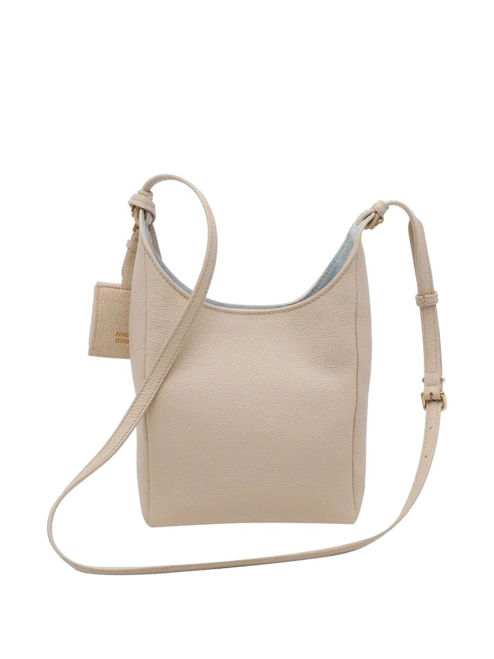 Miu Miu Women Leather Bucket Bag With Adjustable Shoulder Strap MIU MIU