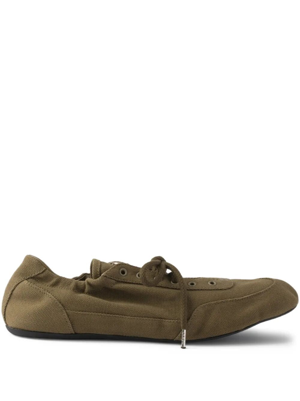 Prada Women Collapse Canvas Sneakers PRADA