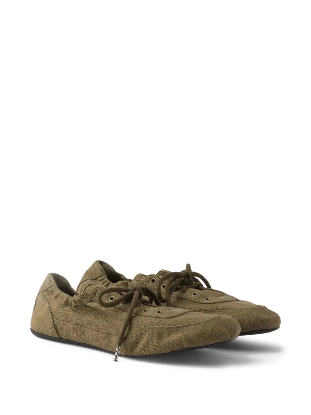 Prada Women Collapse Canvas Sneakers PRADA