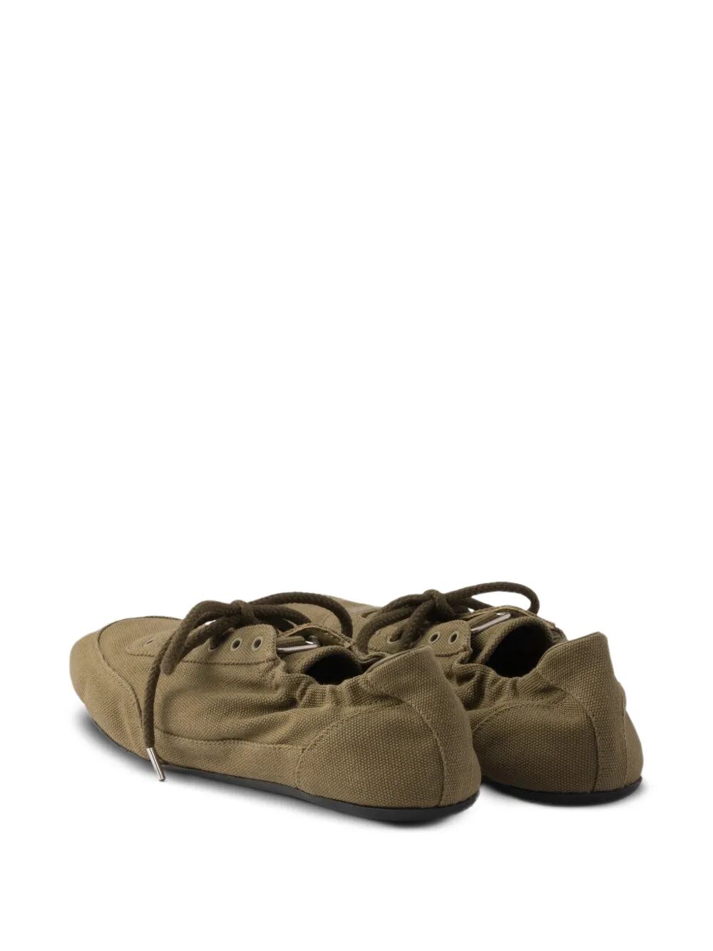 Prada Women Collapse Canvas Sneakers PRADA