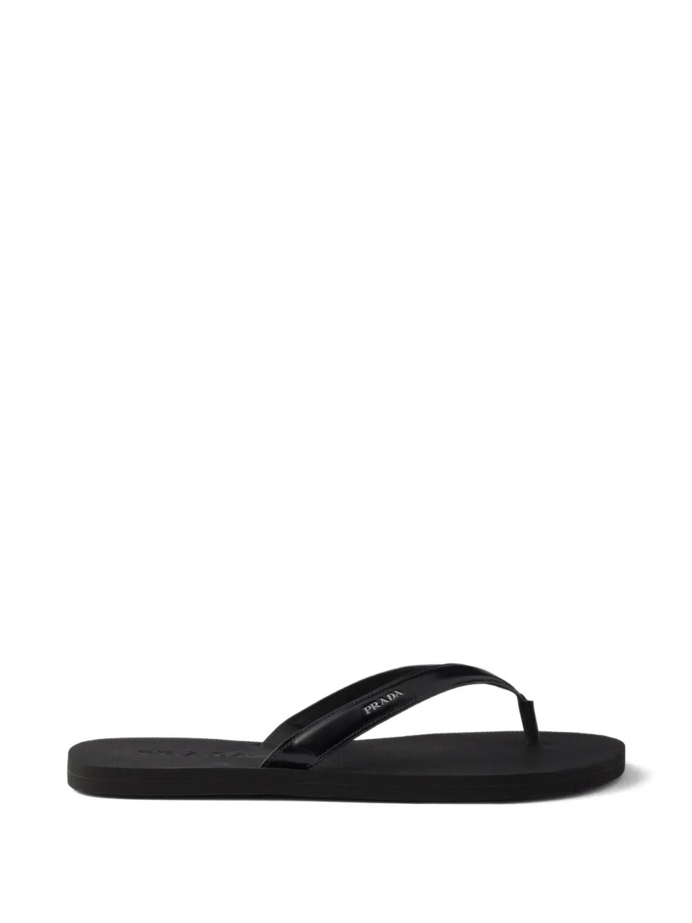 Prada Men Brushed Leather Flip-Flops PRADA