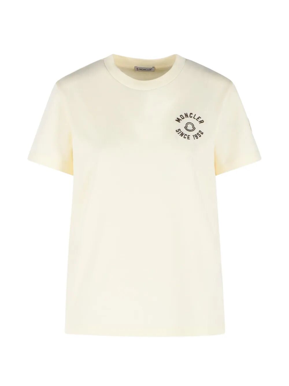 Moncler Women Printed Logo Cotton T-Shirt MONCLER