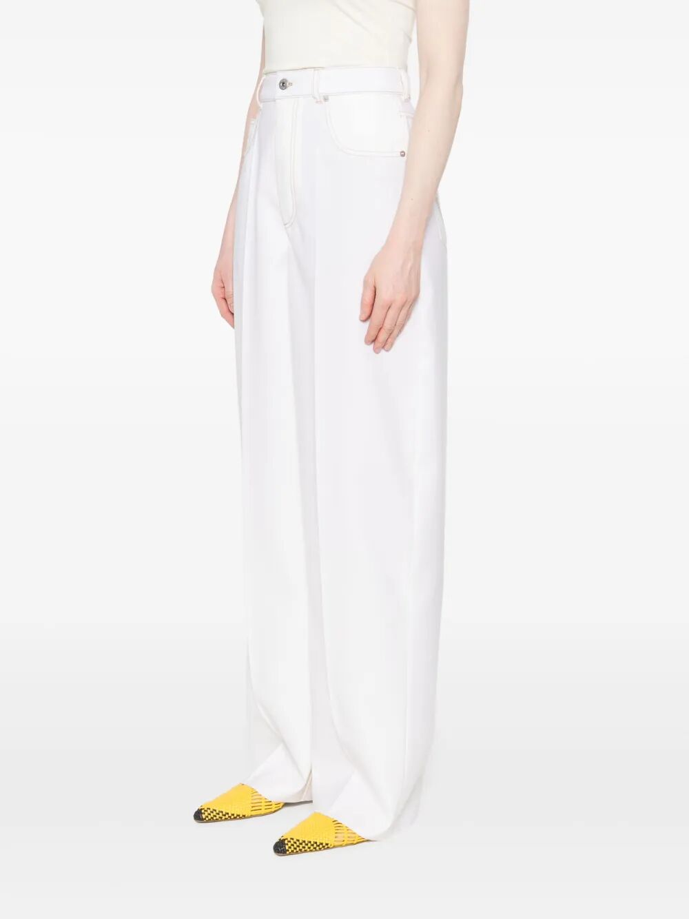 Bottega Veneta Women Pantaloni A Gamba Ampia In Denim BOTTEGA VENETA