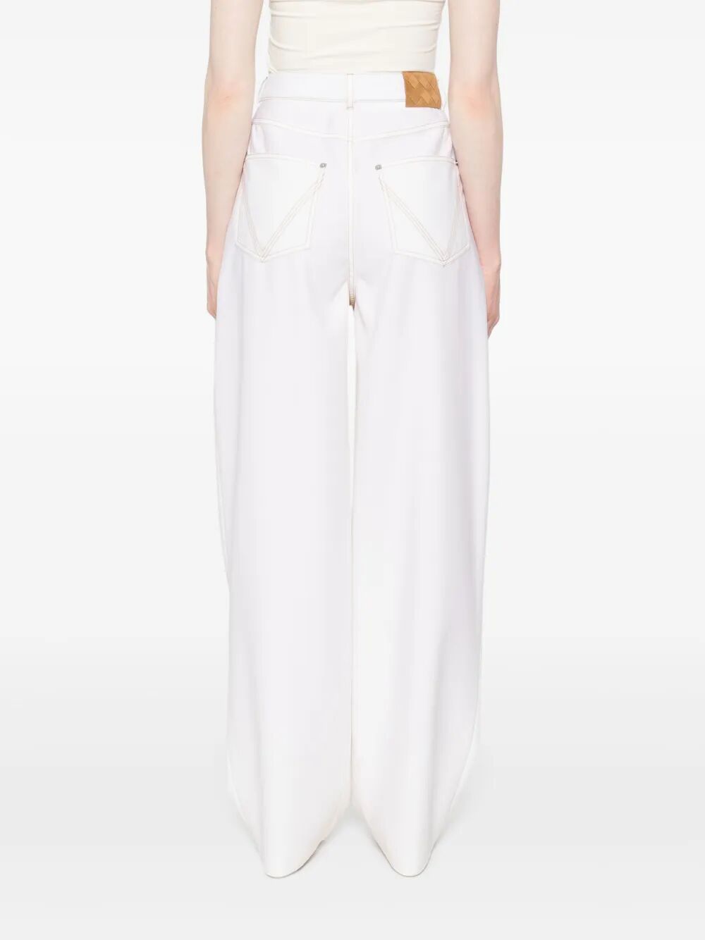 Bottega Veneta Women Pantaloni A Gamba Ampia In Denim BOTTEGA VENETA