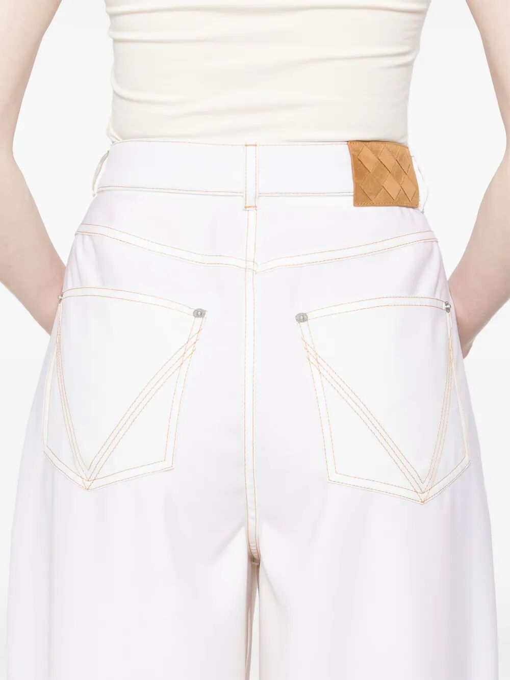 Bottega Veneta Women Pantaloni A Gamba Ampia In Denim BOTTEGA VENETA