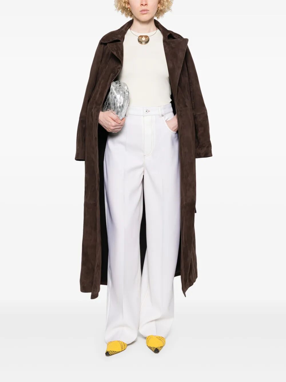 Bottega Veneta Women Pantaloni A Gamba Ampia In Denim BOTTEGA VENETA