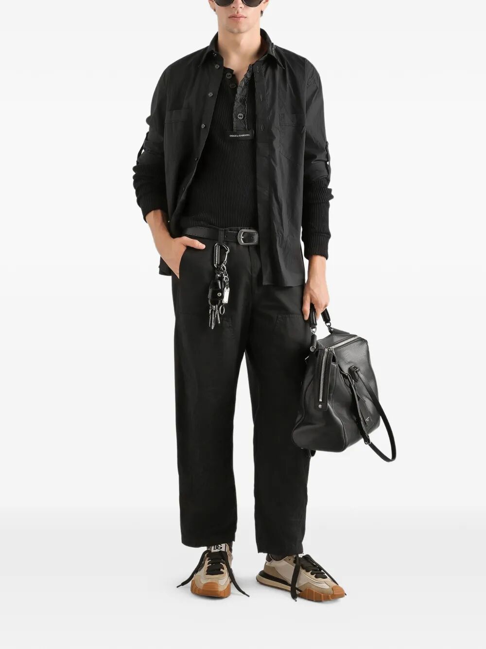 Dolce & Gabbana Men Patch Pocket Cotton Shirt DOLCE & GABBANA