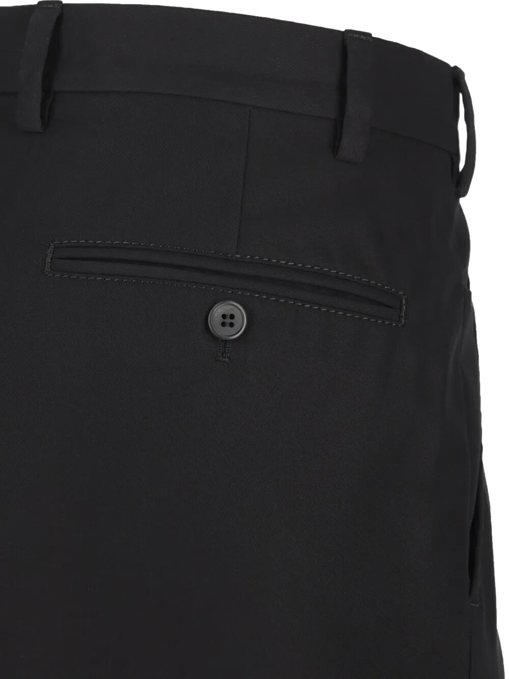 Prada Men Charm-Detail Cotton Tapered Trousers