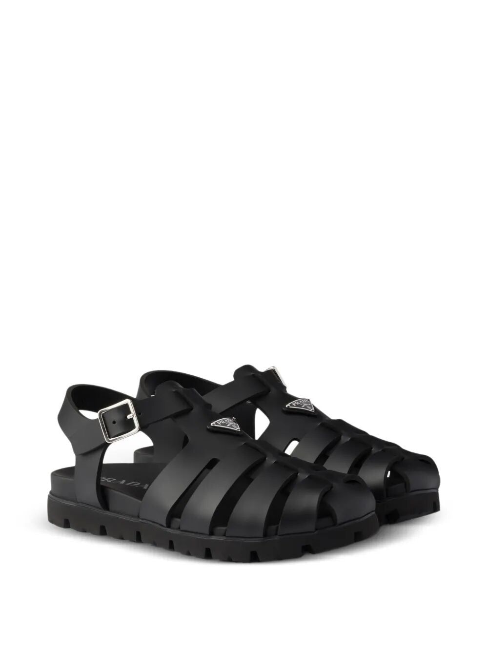Prada Men Rubber Fisherman Sandals PRADA