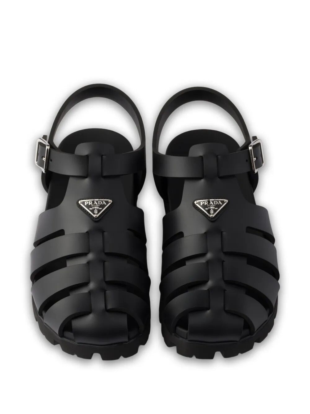 Prada Men Rubber Fisherman Sandals PRADA