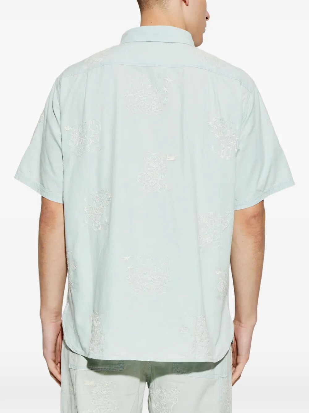 Kenzo Men `Kenzo Cartoon` Embroidered Short Sleeve Shirt KENZO