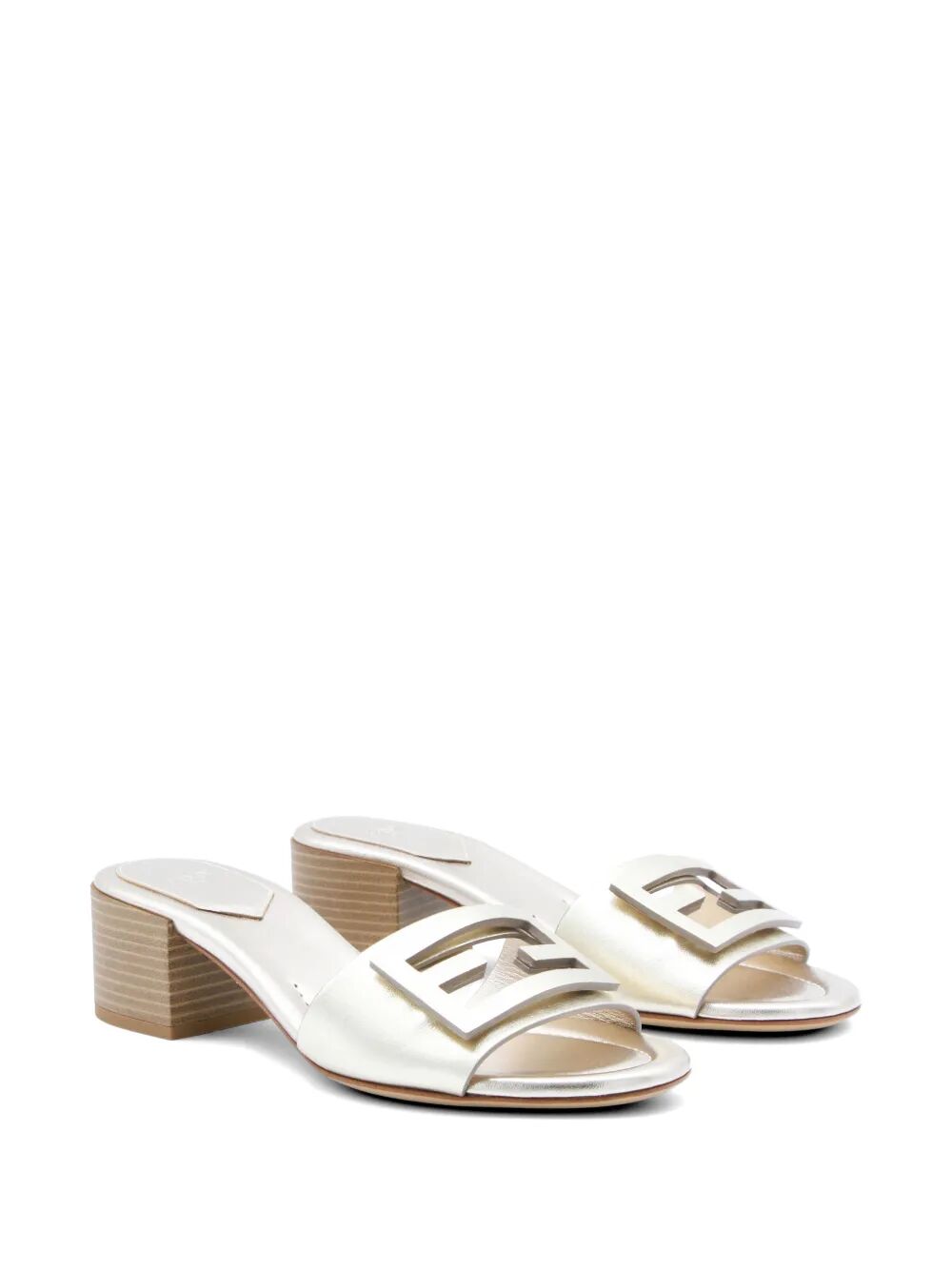 Fendi Women Slide Vitello Lamin+Ff Vit.Lam FENDI