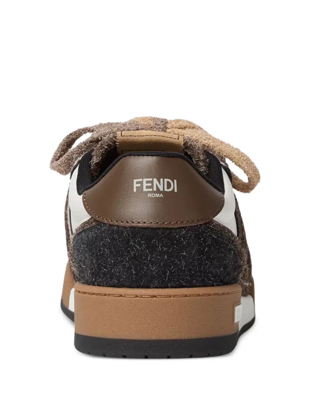 Fendi Men Fendi Match Leather And Suede Sneakers FENDI