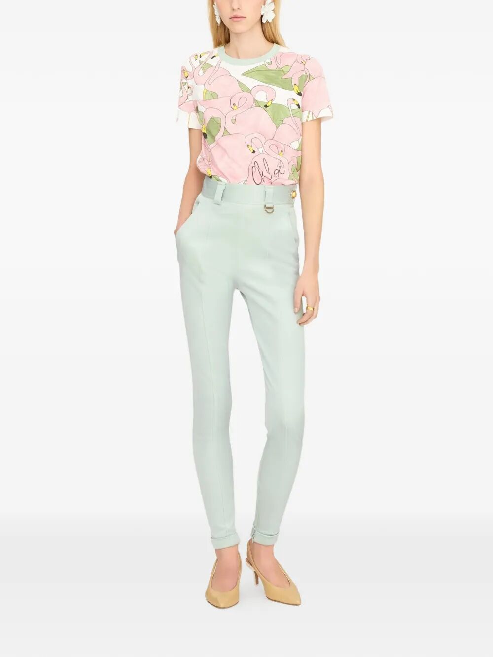 Chloe Women Baby Fit Logo T-Shirt In Cotton Jersey CHLOE