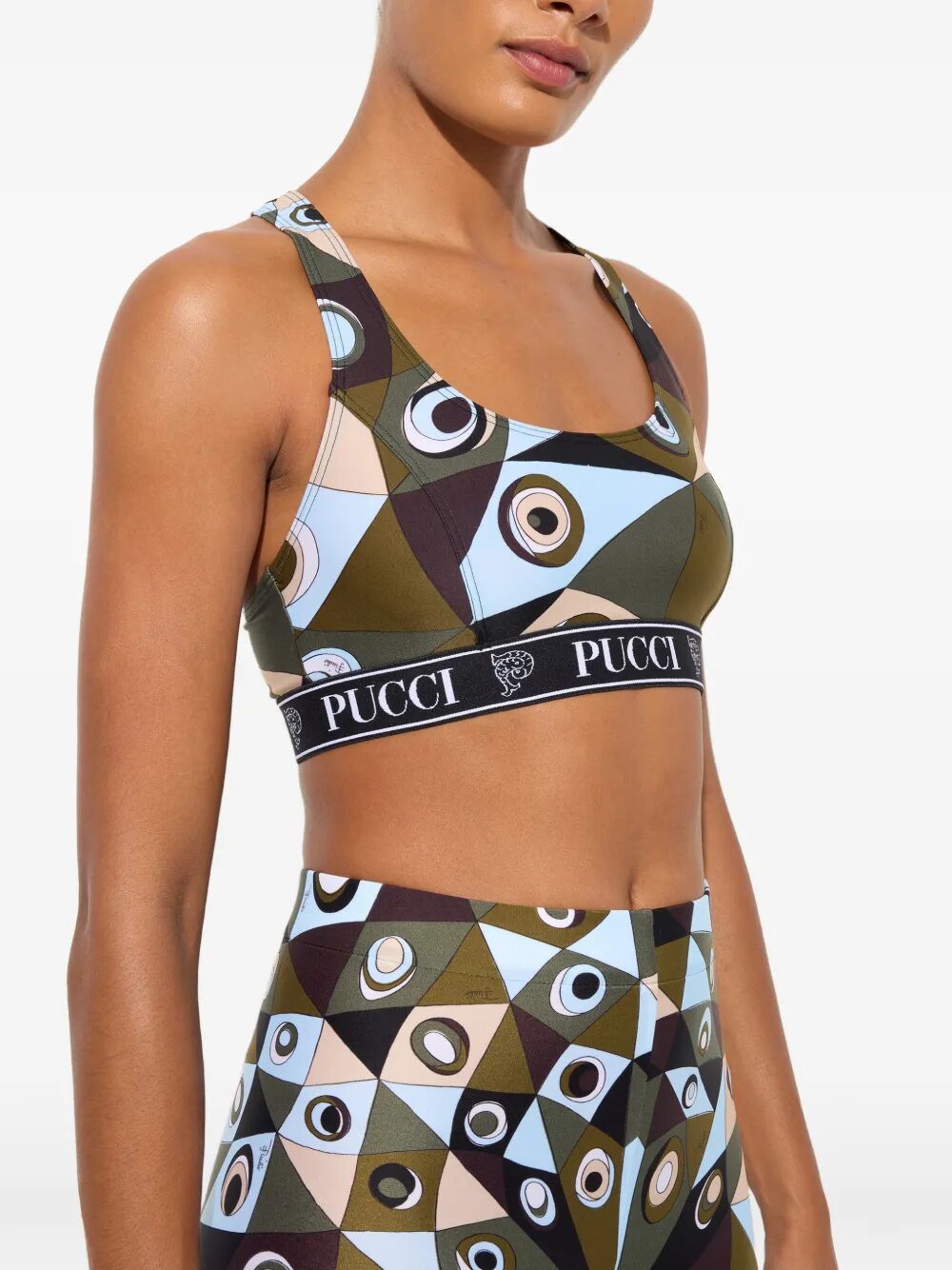 Pucci Women Reggiseno Sportivo In Stampa Occhi PUCCI