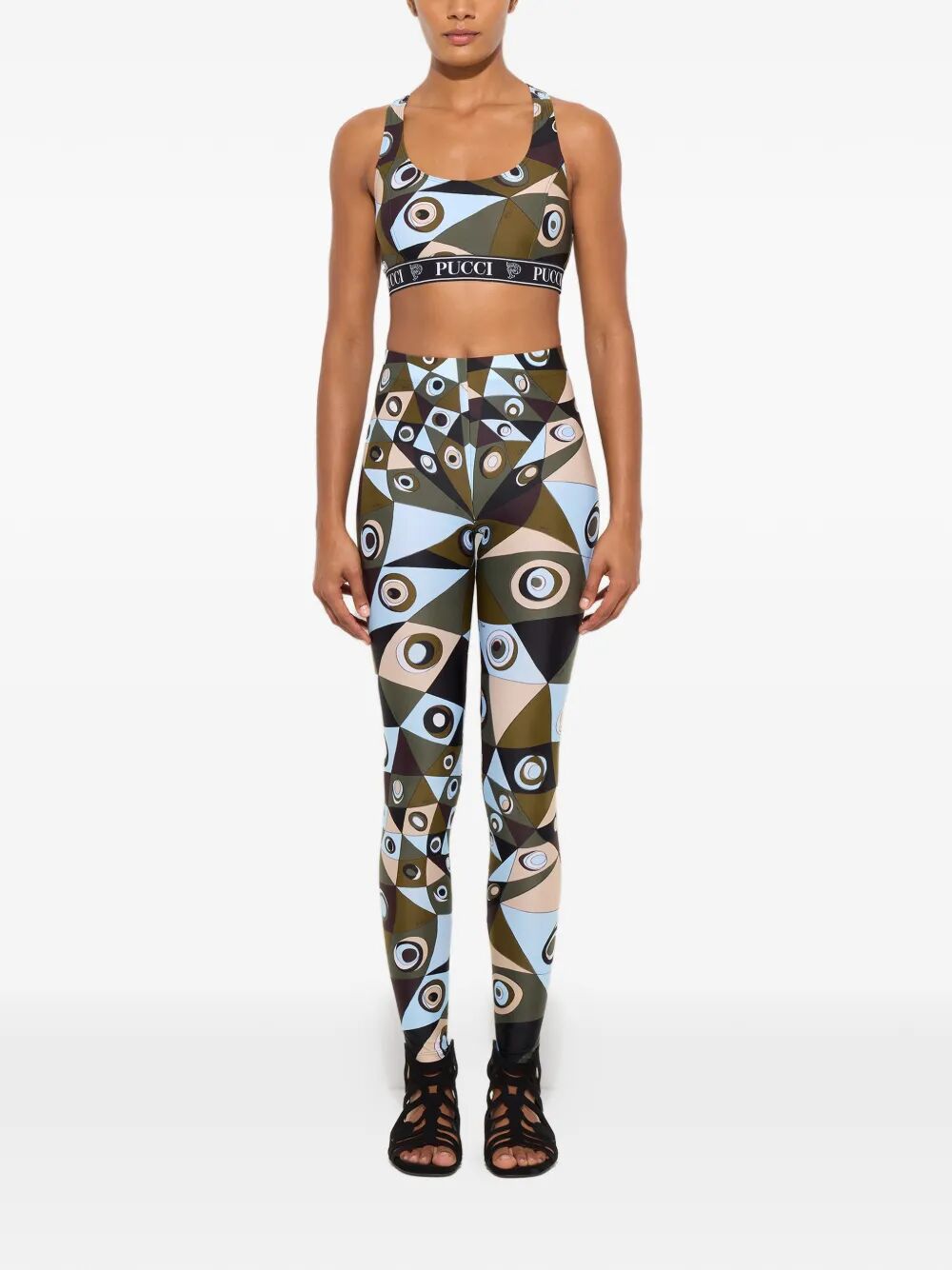 Pucci Women Reggiseno Sportivo In Stampa Occhi PUCCI