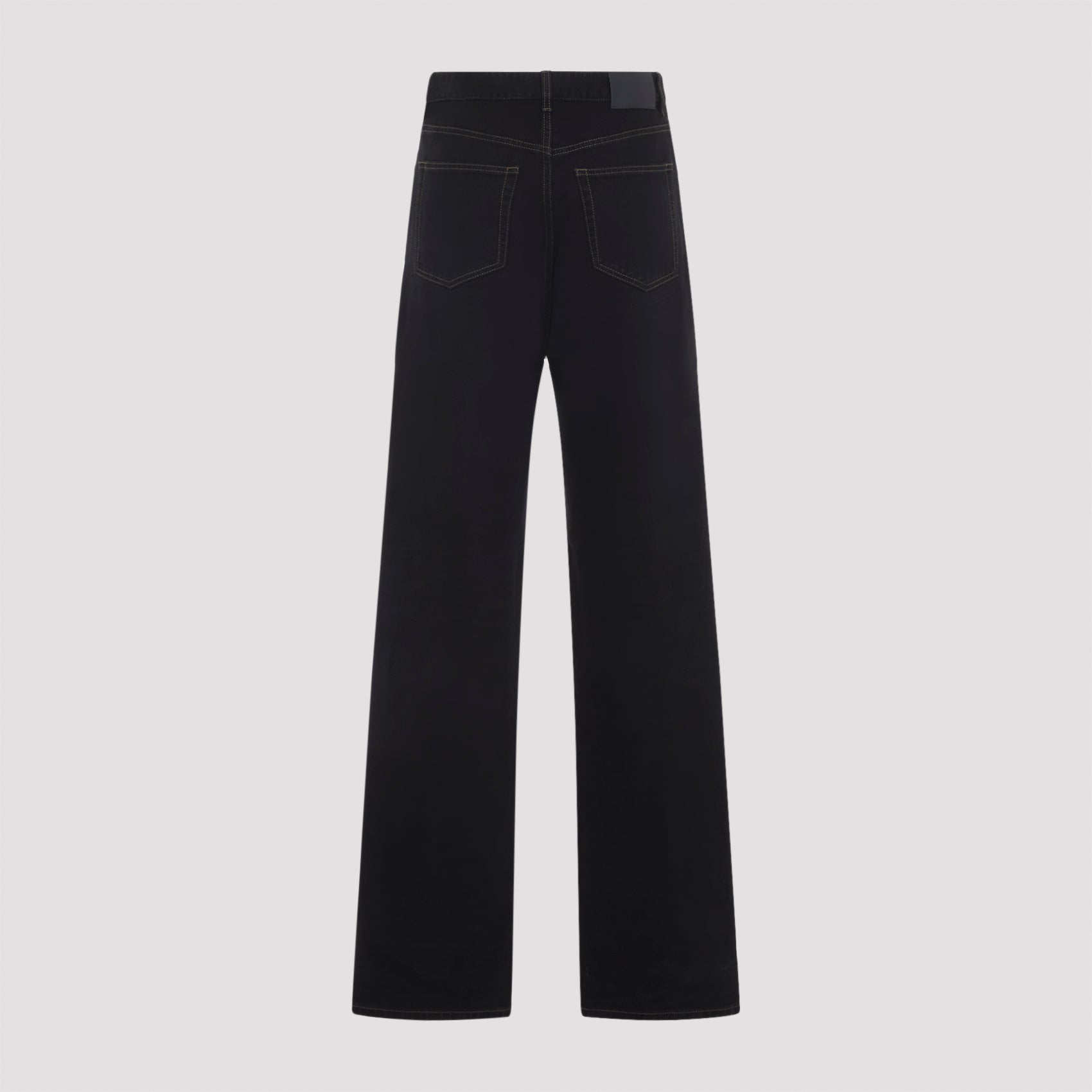 Saint Laurent V-Waist Long Baggy Jeans Women SAINT LAURENT