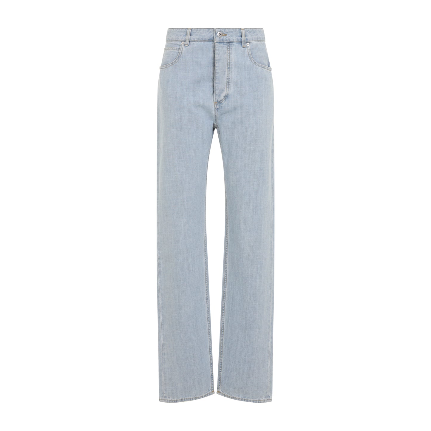 Bottega Veneta Chambray Straight Pants Women BOTTEGA VENETA