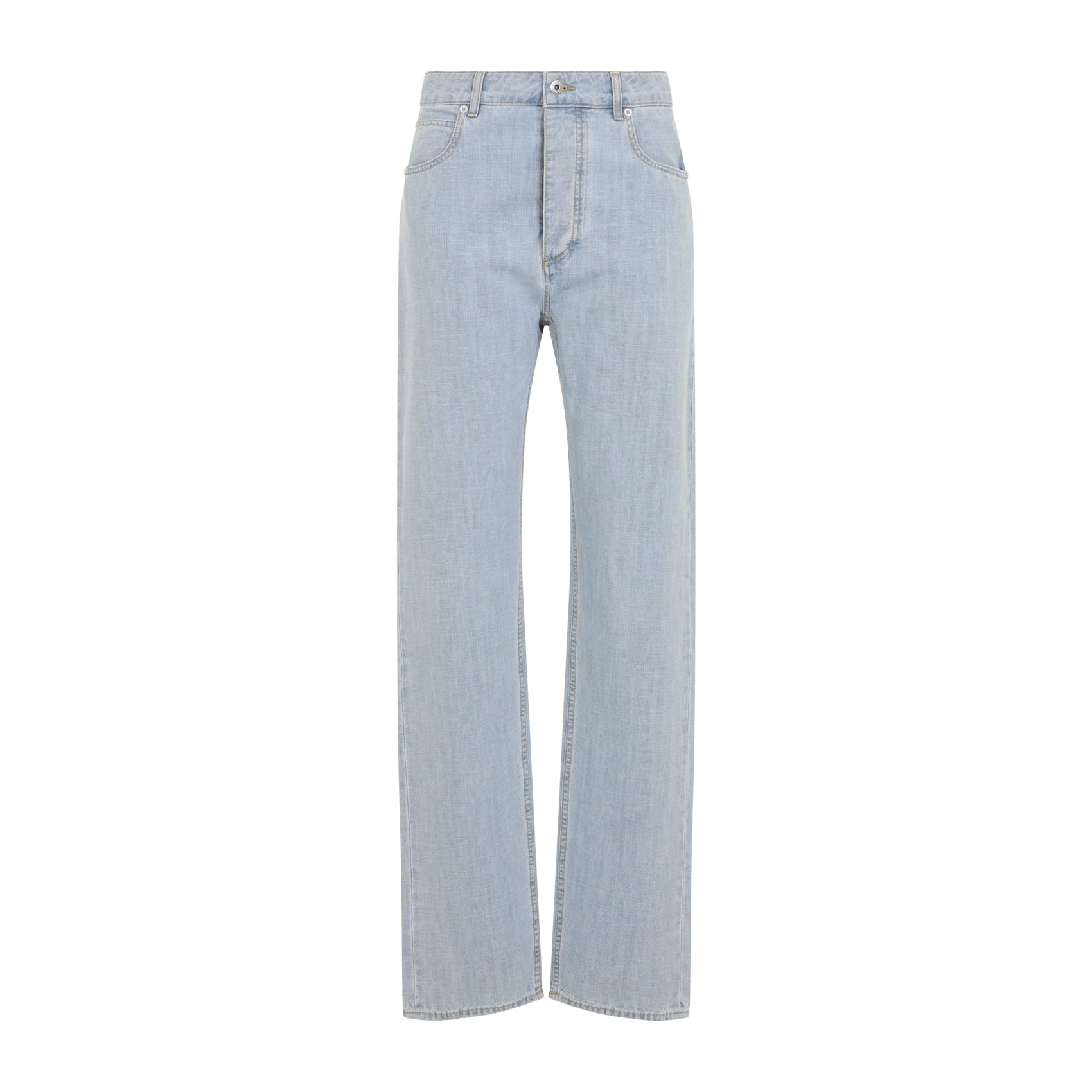 Bottega Veneta Chambray Straight Pants Women BOTTEGA VENETA
