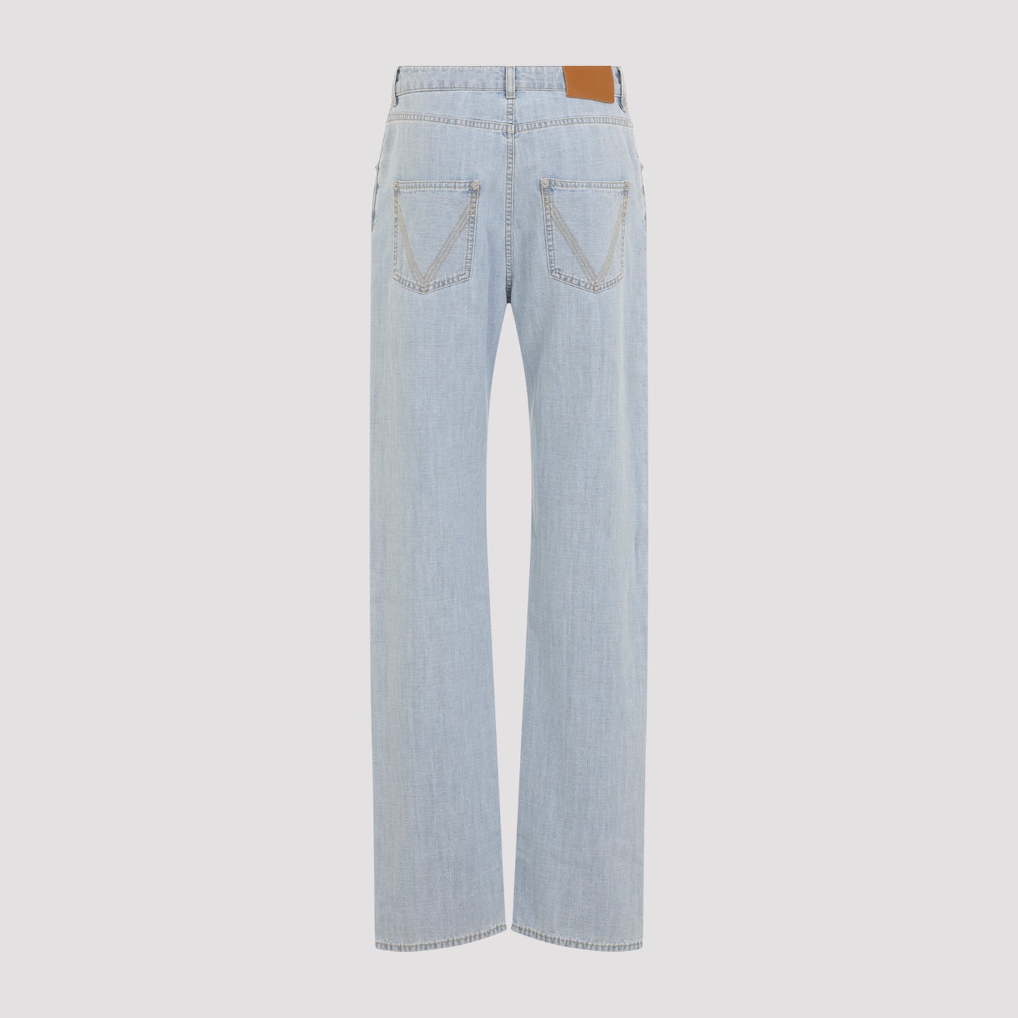 Bottega Veneta Chambray Straight Pants Women BOTTEGA VENETA