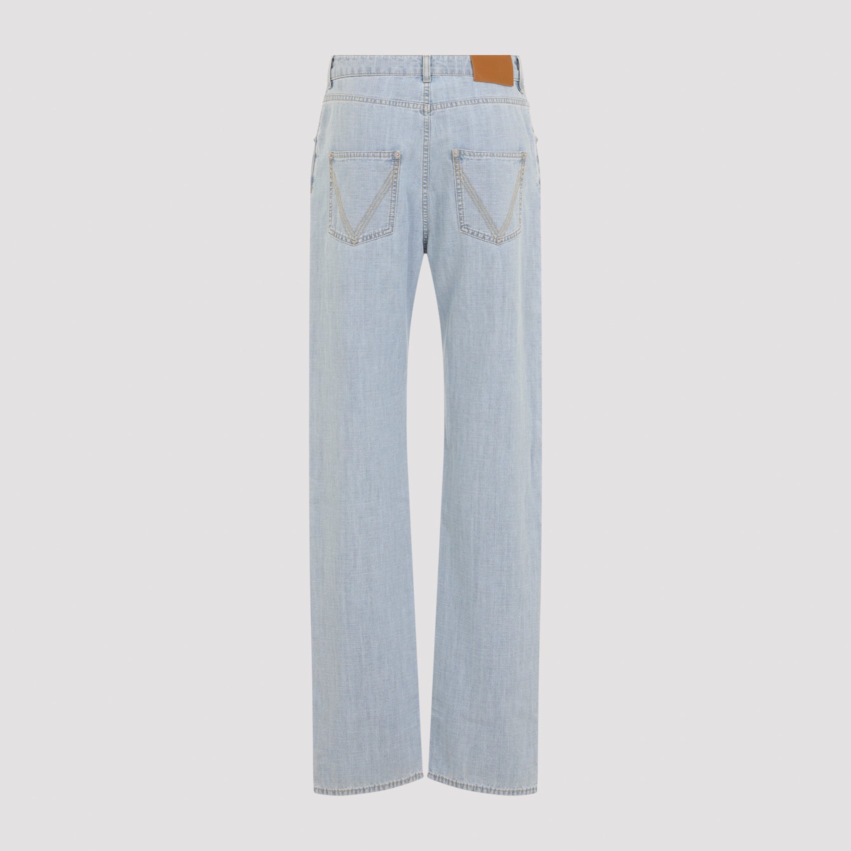 Bottega Veneta Chambray Straight Pants Women BOTTEGA VENETA