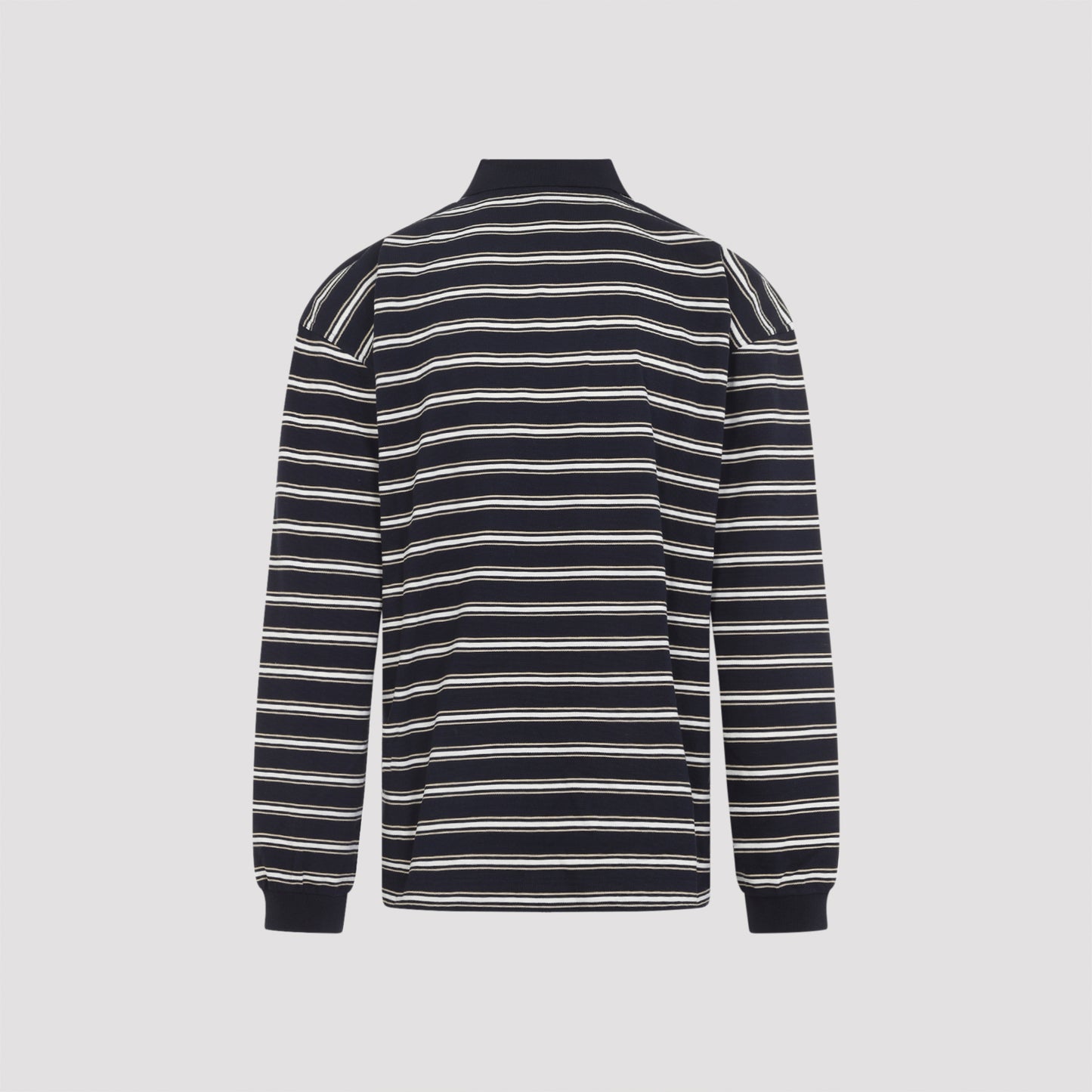 Bottega Veneta Stripes Piquet Polo Men BOTTEGA VENETA