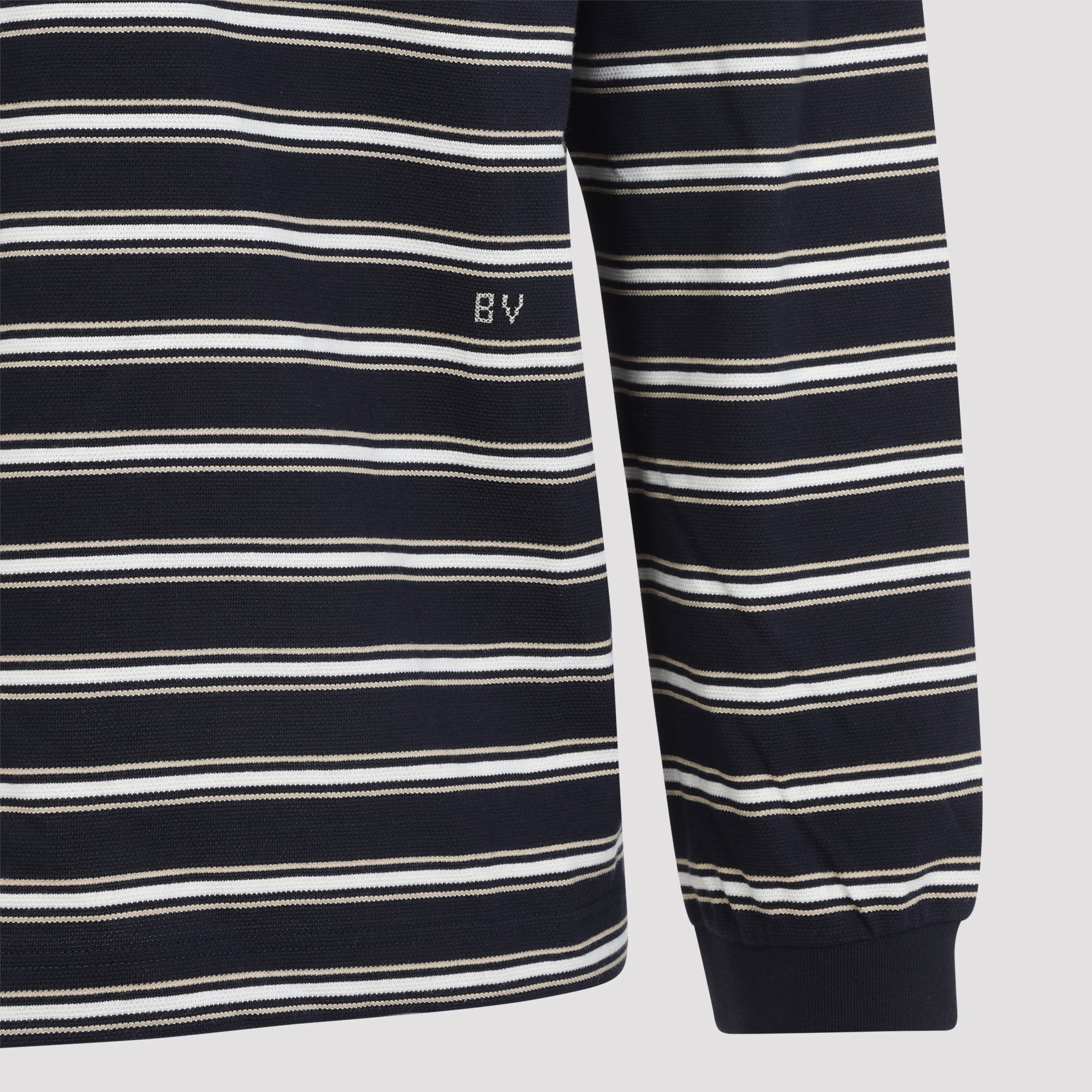 Bottega Veneta Stripes Piquet Polo Men BOTTEGA VENETA