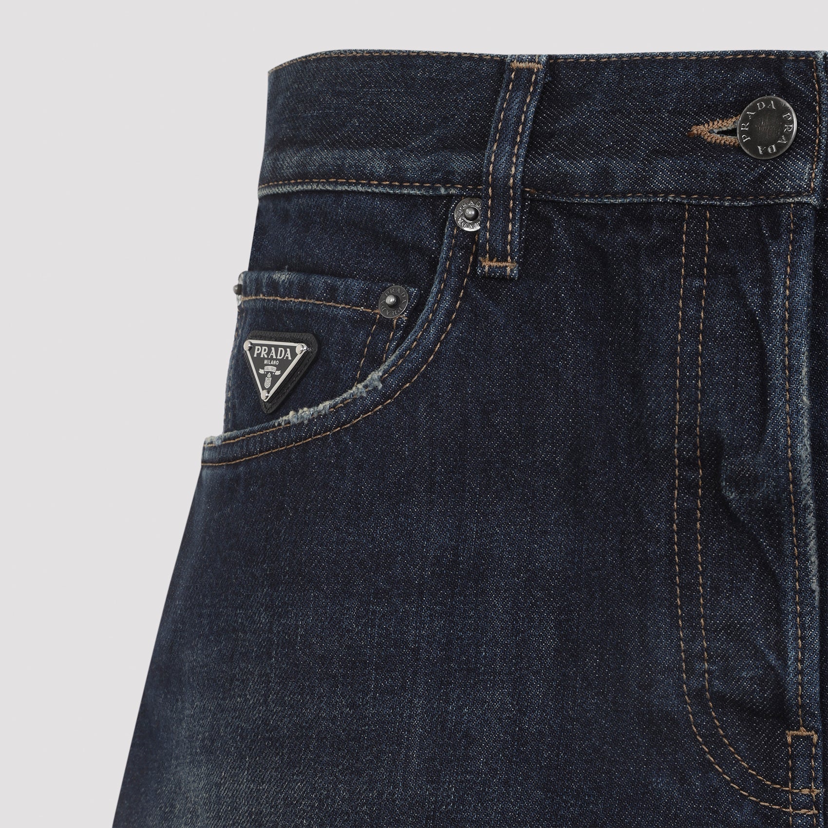 Prada Denim Short Women PRADA