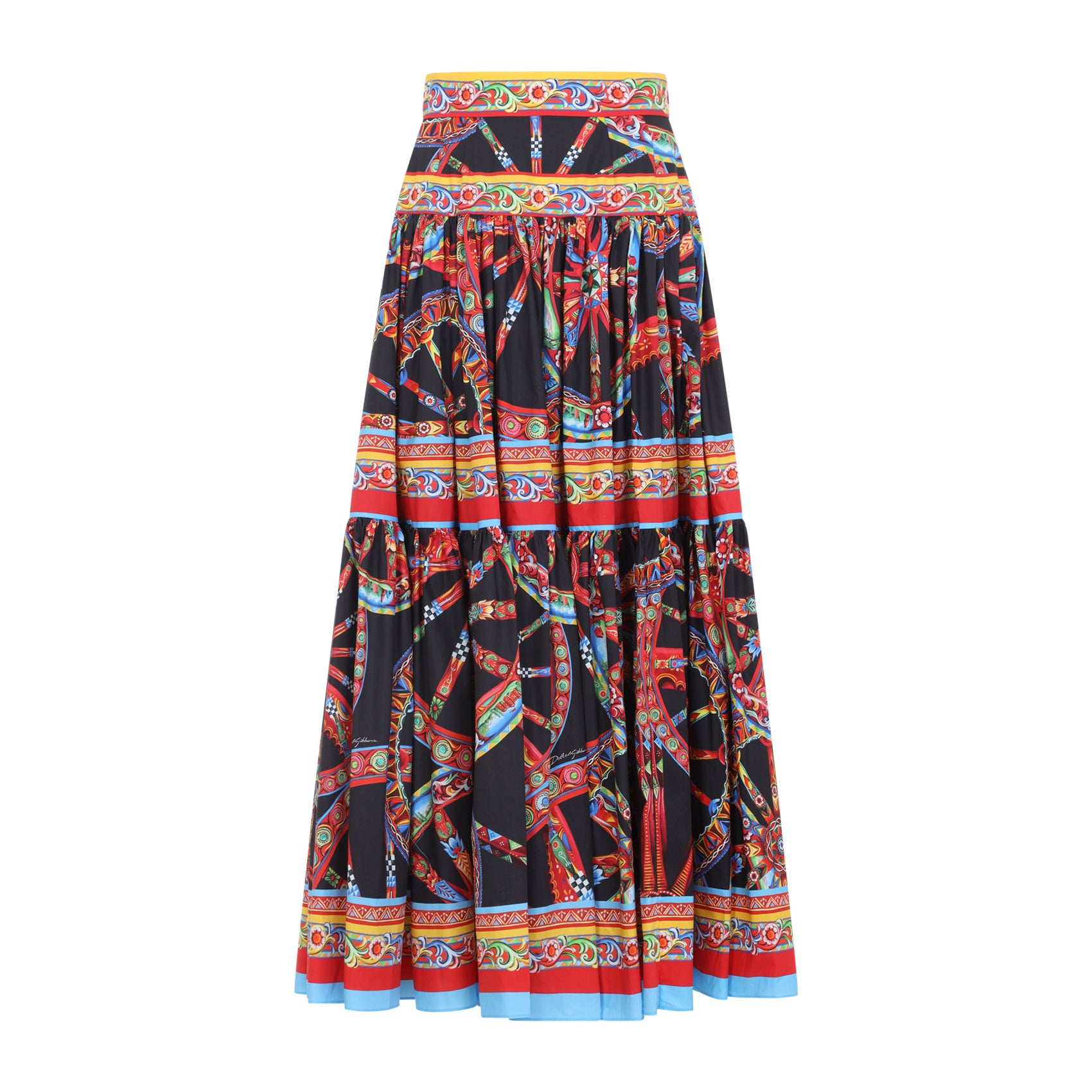 Dolce & Gabbana Popeline Midi Carretto Skirt Women DOLCE & GABBANA