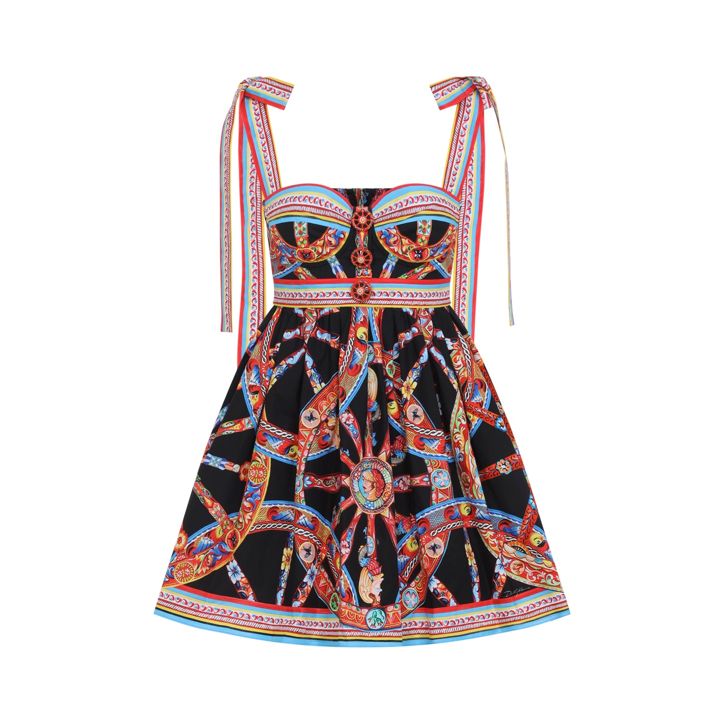 Dolce & Gabbana Popeline Carretto Mini Dress Women DOLCE & GABBANA