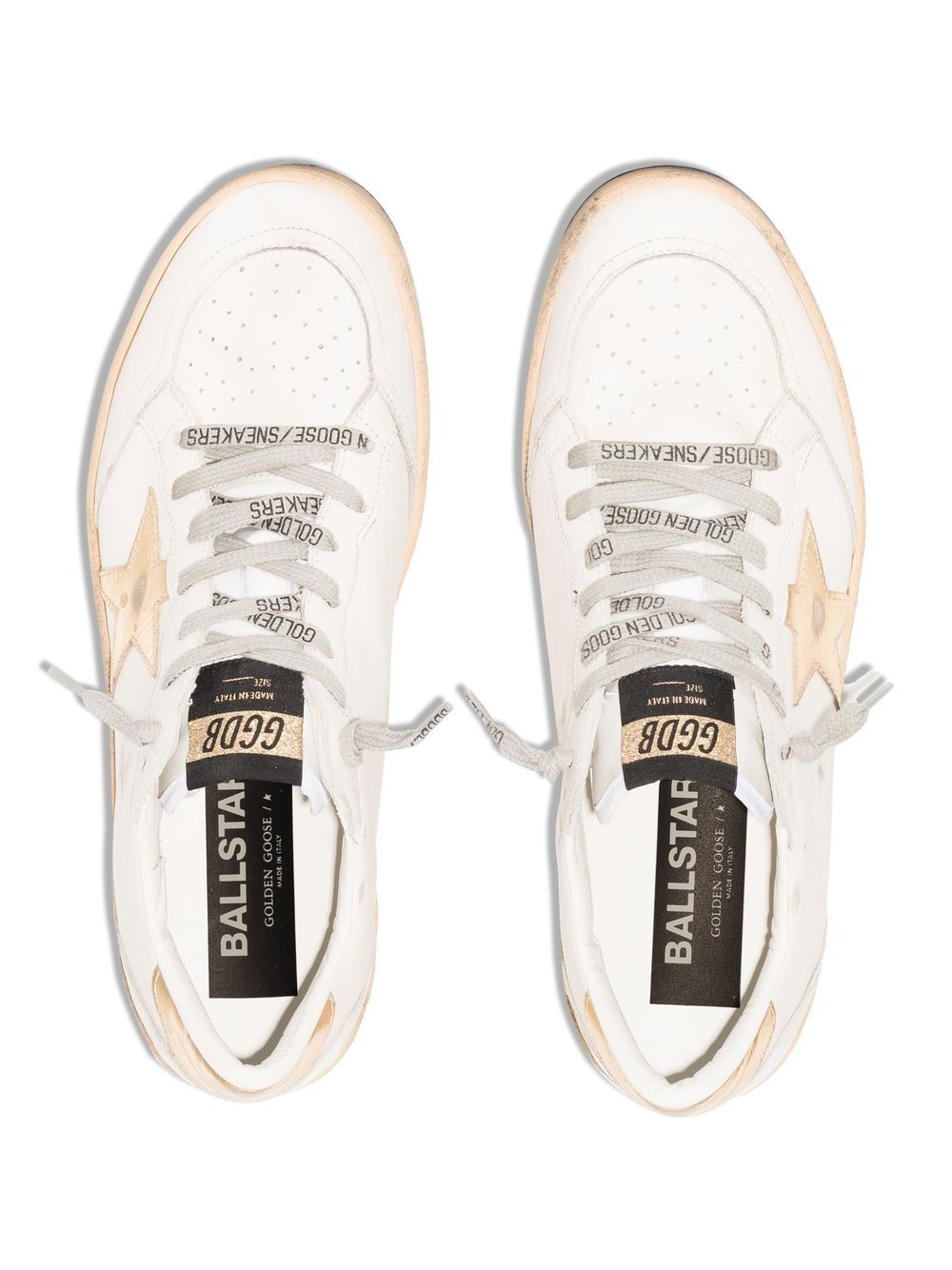 Golden Goose Women Ball Star Sneakers With Gold Star And Heel Tab GOLDEN GOOSE