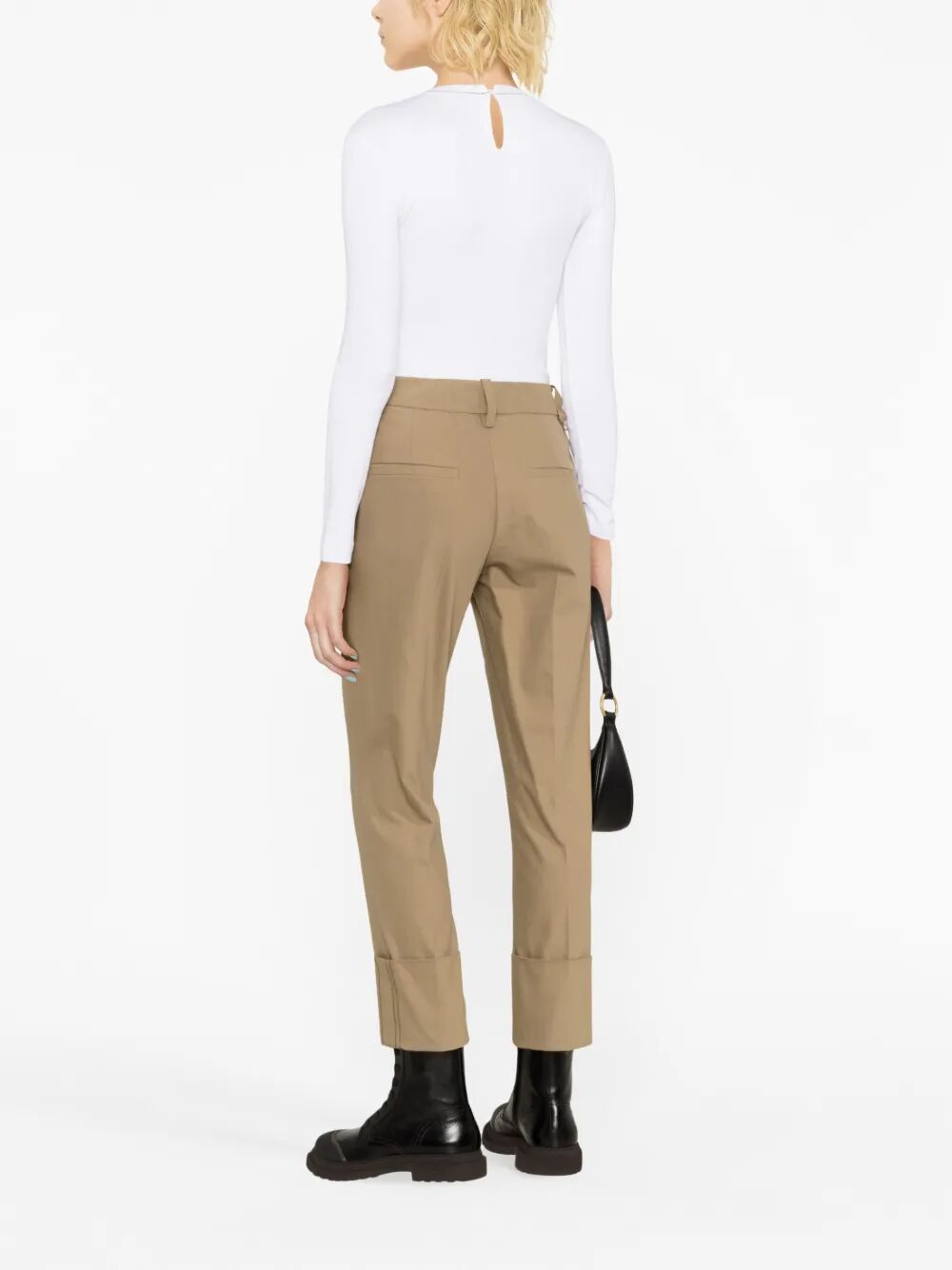 Brunello Cucinelli Women Chain Collar Long-Sleeved Fitted Top BRUNELLO CUCINELLI