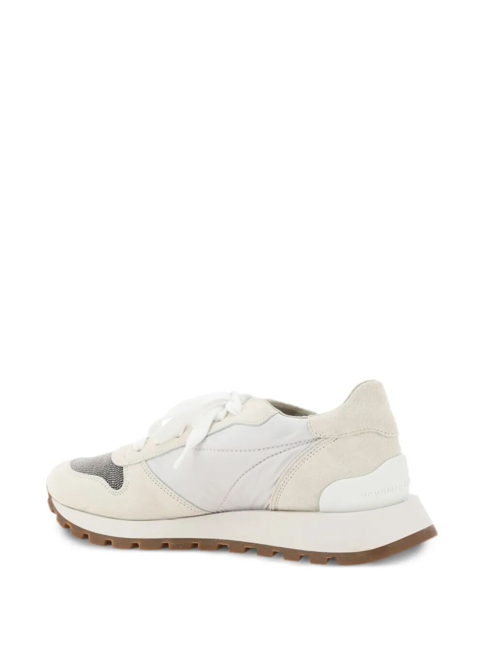 Brunello Cucinelli Women Suede And Techno Fabric Runners With Precious Toe BRUNELLO CUCINELLI