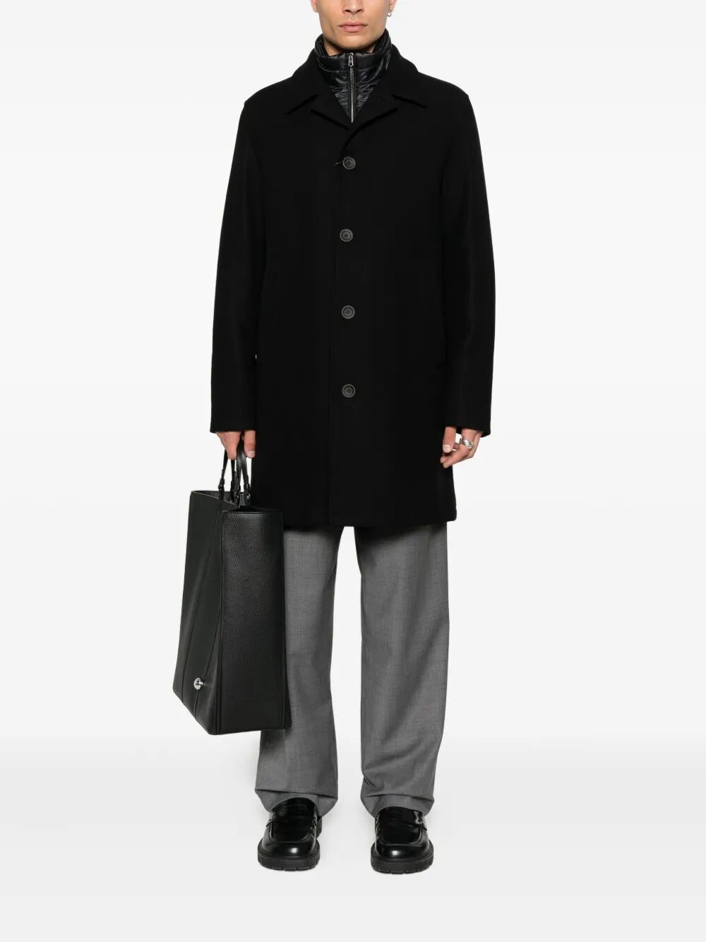 Herno Men Single-Breasted Padded Coat HERNO