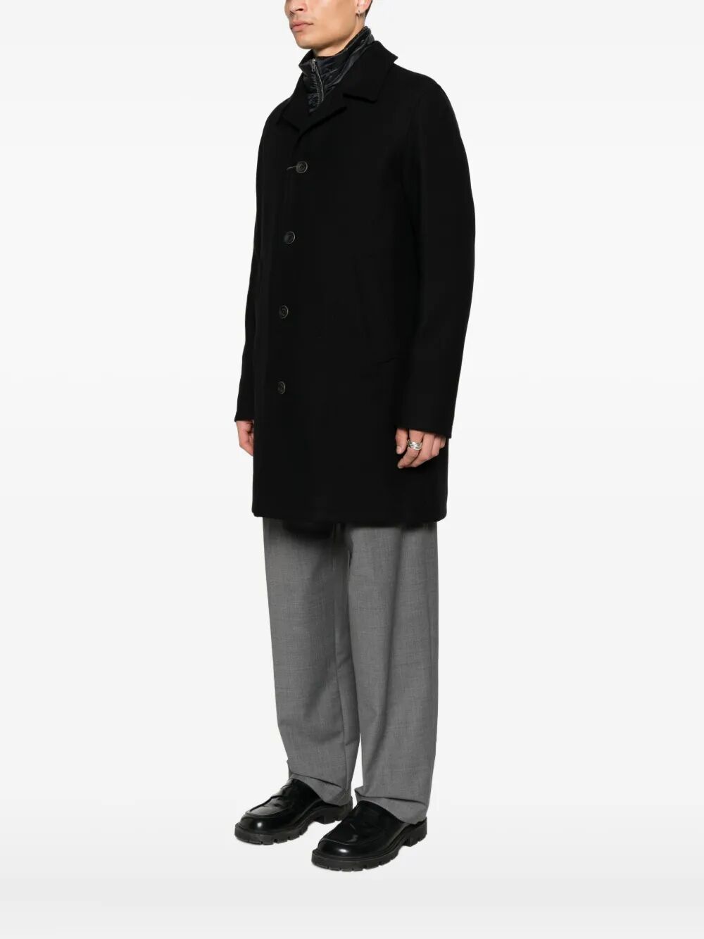 Herno Men Single-Breasted Padded Coat HERNO