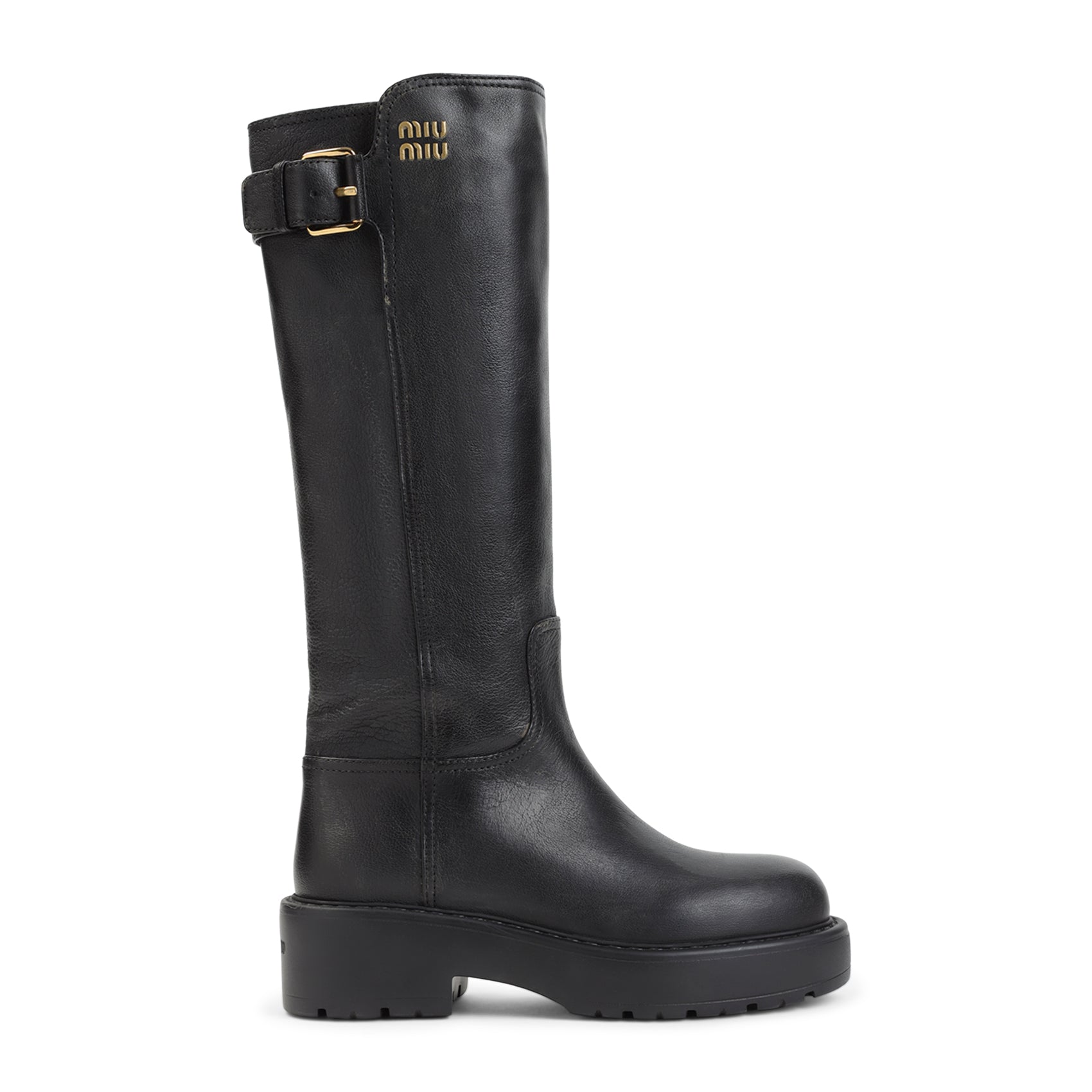 Miu Miu Leather Boots Women MIU MIU