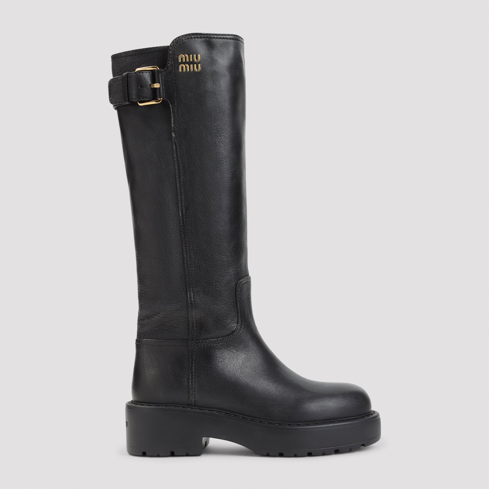 Miu Miu Leather Boots Women MIU MIU