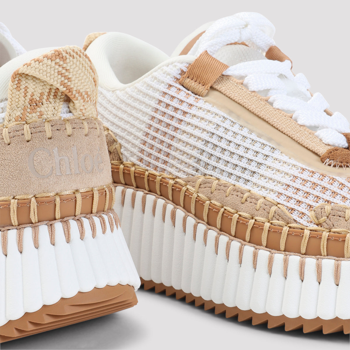 Chloé Nama Sneaker In Lower-Impact Mesh Women CHLOE