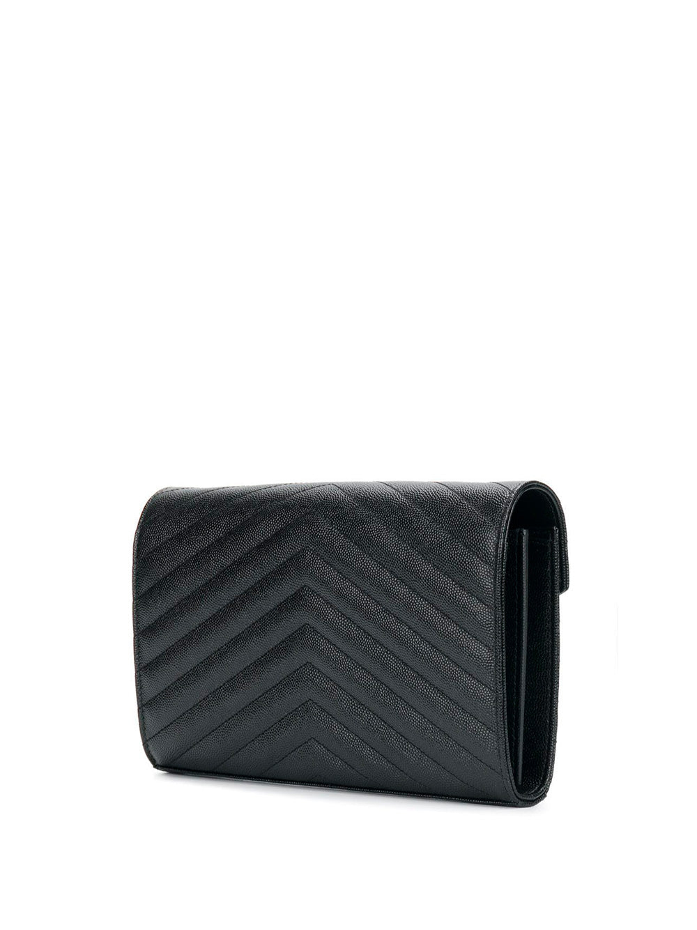 Saint Laurent Women Classic Cassandre Chain Wallet In Grain De Poudre Leather SAINT LAURENT