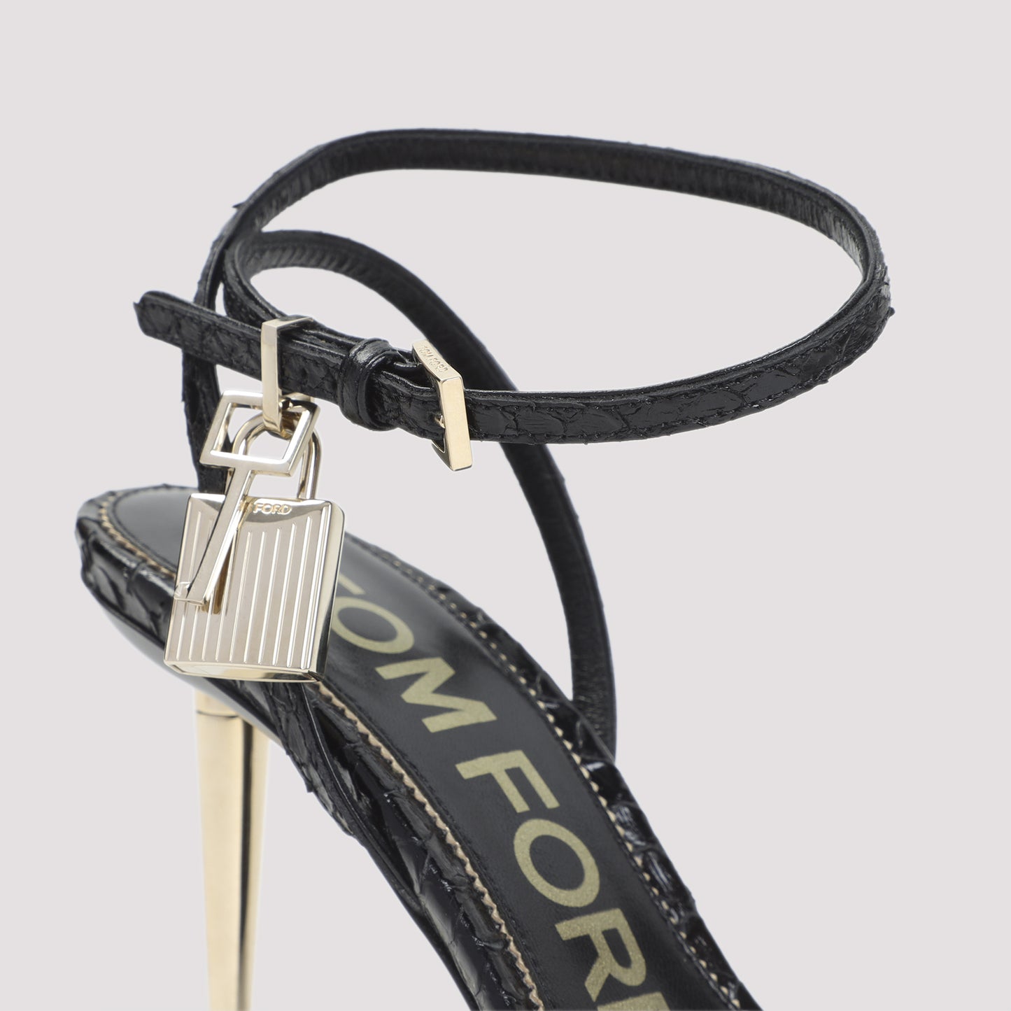 Tom Ford Semi Shiny Printed Python Sandals Women TOM FORD