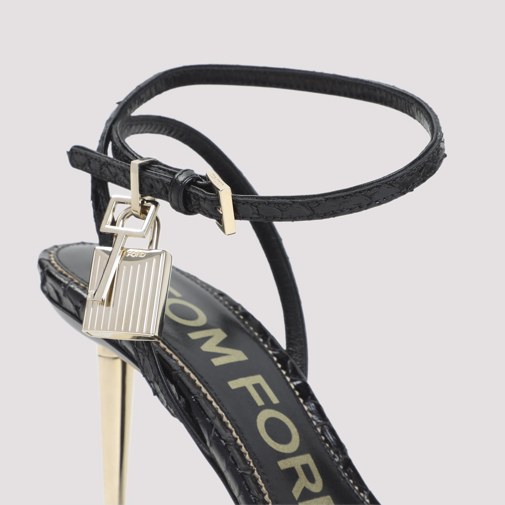 Tom Ford Semi Shiny Printed Python Sandals Women TOM FORD
